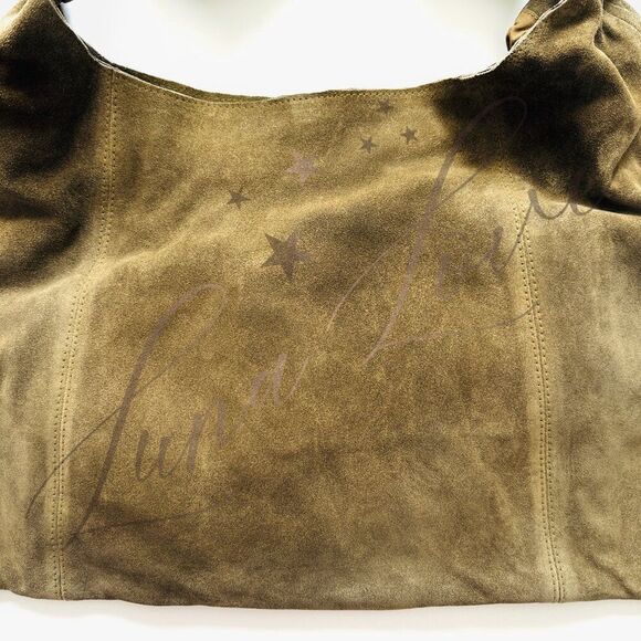 FREE PEOPLE Bobbi Slouch Suede Tote In Sand NWT - Picture 3 of 8